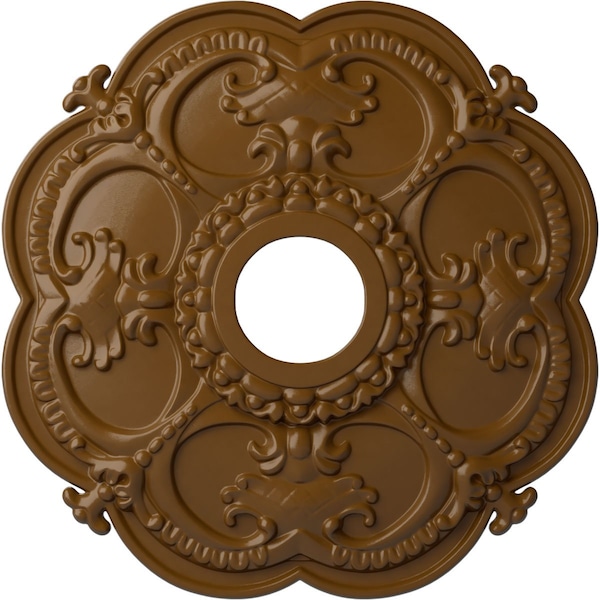 Ekena Millwork Rotherham Ceiling Medallion (Fits Canopies up to 3 1/2"), 18"OD x 3 1/2"ID x 1 1/2"P, Smokey Topaz CM17ROSTF - main
